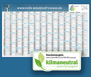Plakatkalender klimaneutral