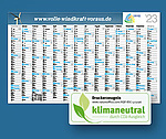 Plakatkalender - klimaneutral