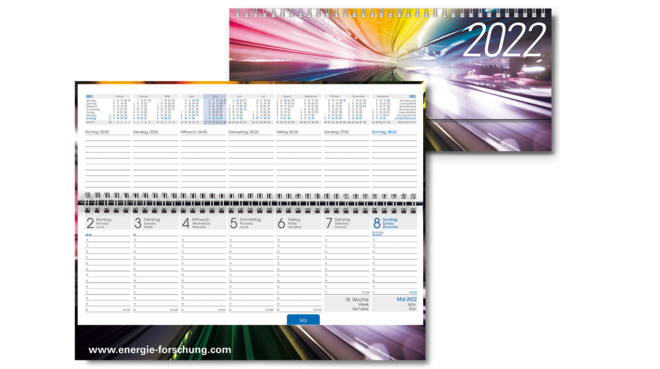 Tischkalender mit Firmenlogo