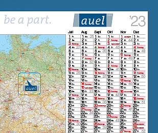 Landkartenkalender "Atlant" 2023