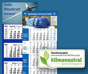 Monatskalender klimaneutral