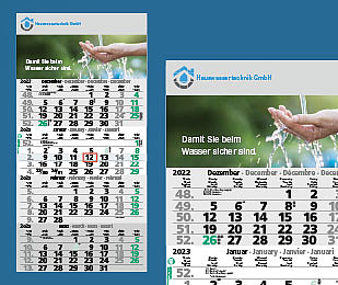 4-Monats-Kalender 2023 Recyclingpapier M4MFGL