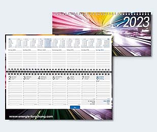 Digitaldruck-Tischquerkalender